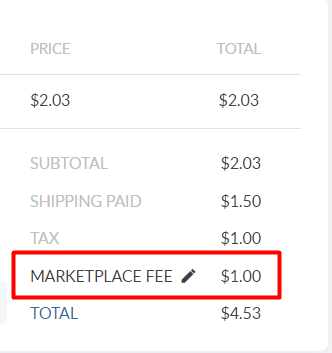 marketplace fee